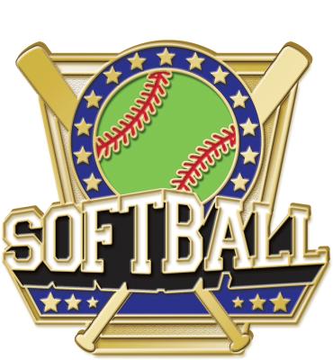 Turf Softball Pin