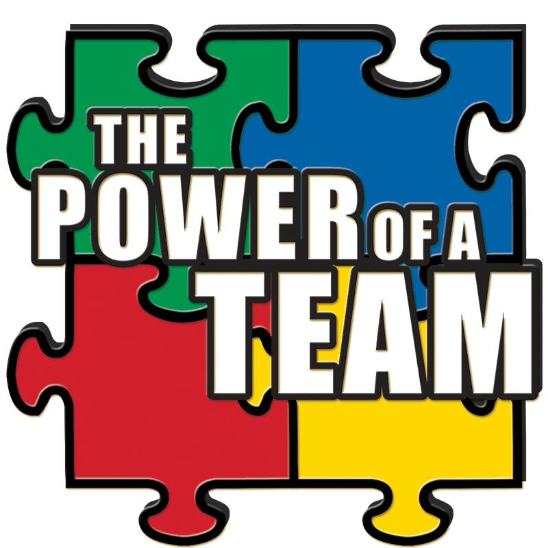 1"Wx1"H POWER/TEAM BLK REC PIN