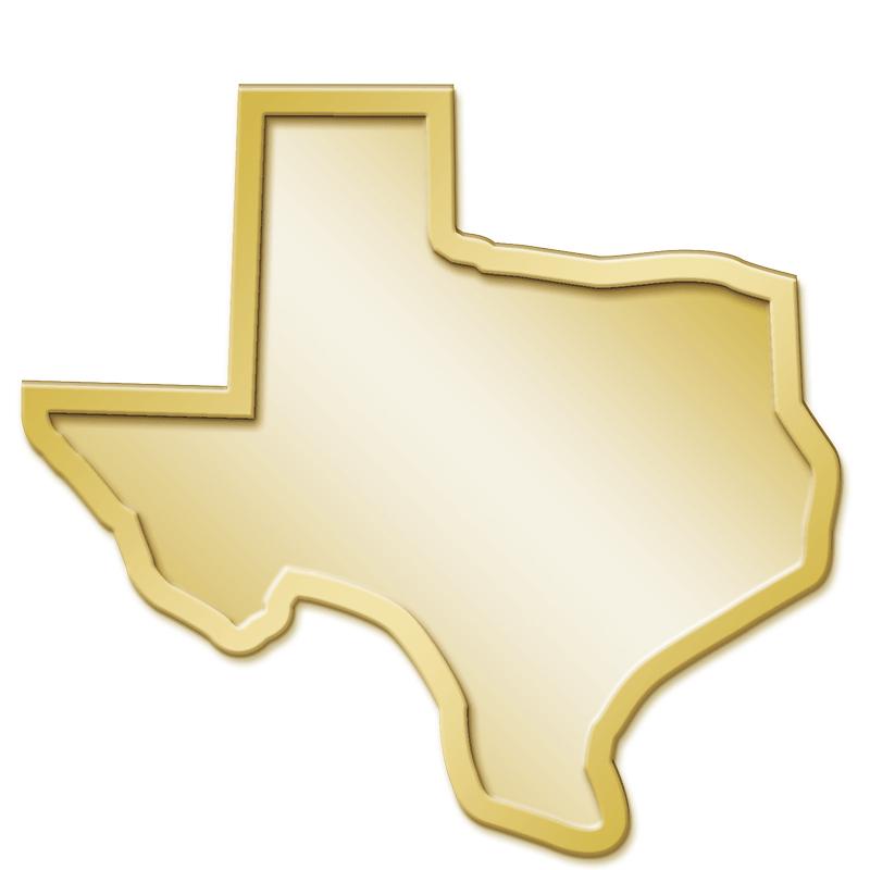 1.19" TEXAS GOLD PIN