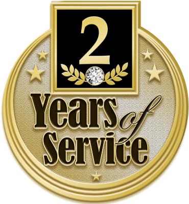 2 Years Service Pin