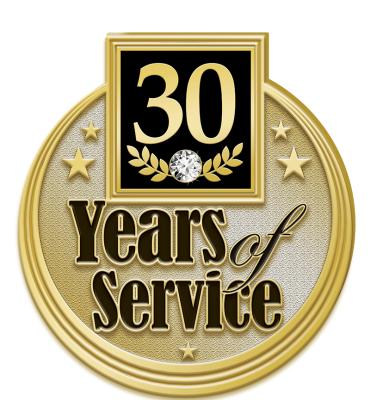 30 Years Service Pin