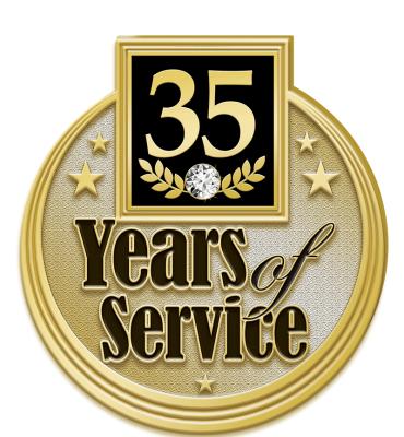 35 Years Service Pin