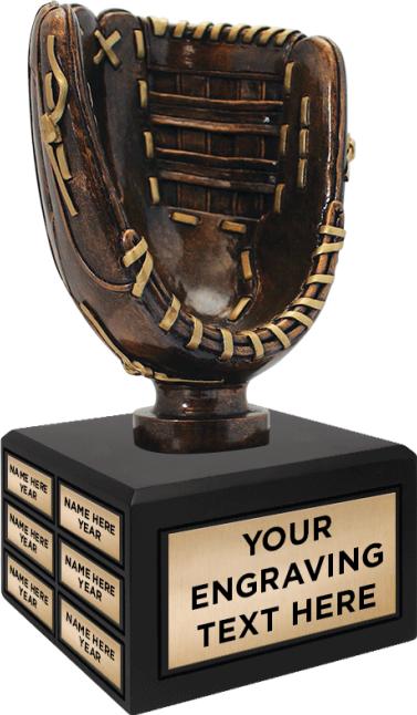 Perpetual Jumbo Gold Baseball Glove Trophy