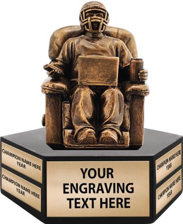 Fantasy clearance football trophy