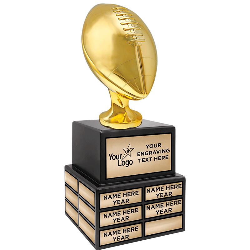 17.75"FOOTBALL SHINY GD PP TR