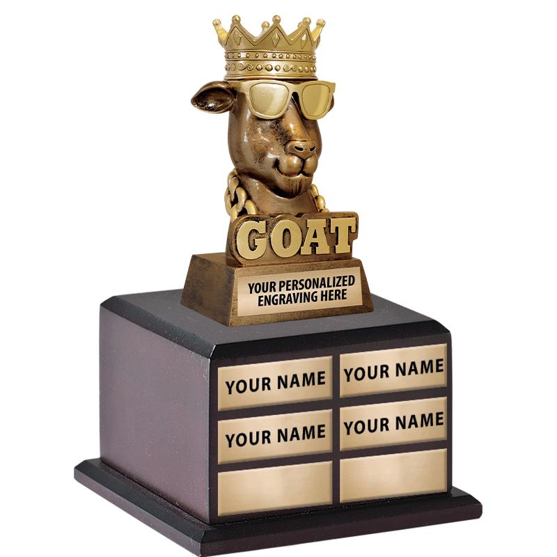 11.75"PERPETUAL G.O.A.T TROPHY