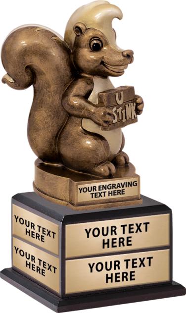 Fantasy Football Trophies Loser Skunk Perpetual Trophy