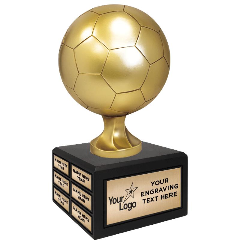 14.75"SOCCER GOLD RESIN PP TRP