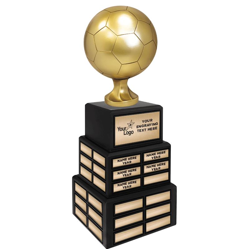 22" SOCCER GOLD RESIN PPTL TRP