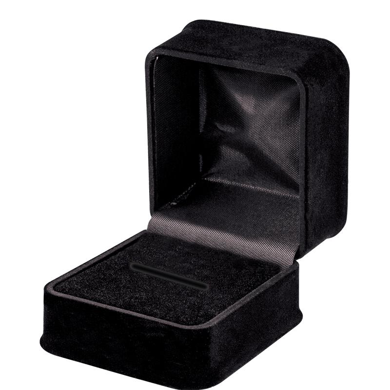 BLACK VELVET DELUXE RING BOX
