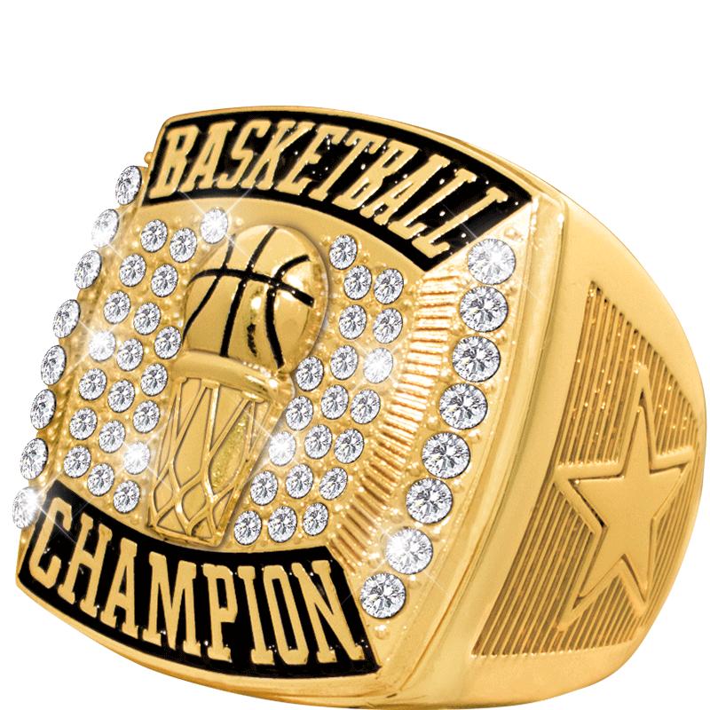 BSKTBLL DLX GLD CHAMP RNG S8