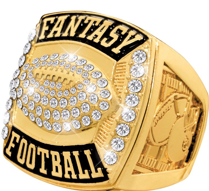 Gold And Silver Deluxe Rings Gold Deluxe Fantasy Football Champion Rings