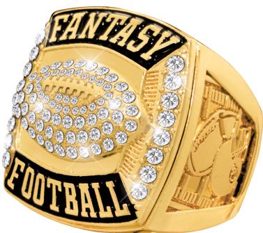 Gold And Silver Deluxe Fantasy Baseball Rings Gold Deluxe