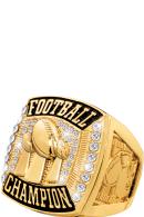Gold And Silver Deluxe Pop Warner Football Rings Silver Deluxe Football Champion Pop Warner Football Rings