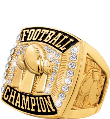 Gold Deluxe Football Champion Rings