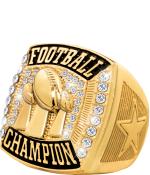 Custom youth football rings hot sale