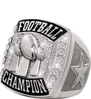 Silver Star Deluxe Football Champion Rings