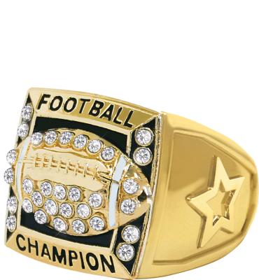Football Gold Champion Crystal 2.0 Ring