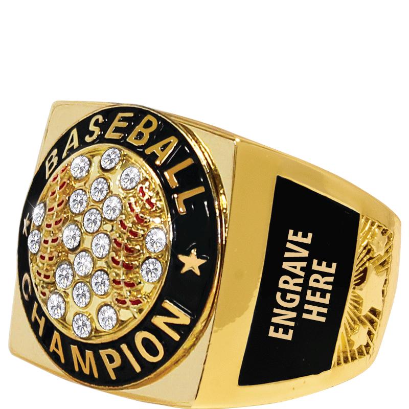  Crown Awards Gold Crystal Baseball Rings, Baseball Championship  Ring with Gemstones, Size 7 : Sports & Outdoors