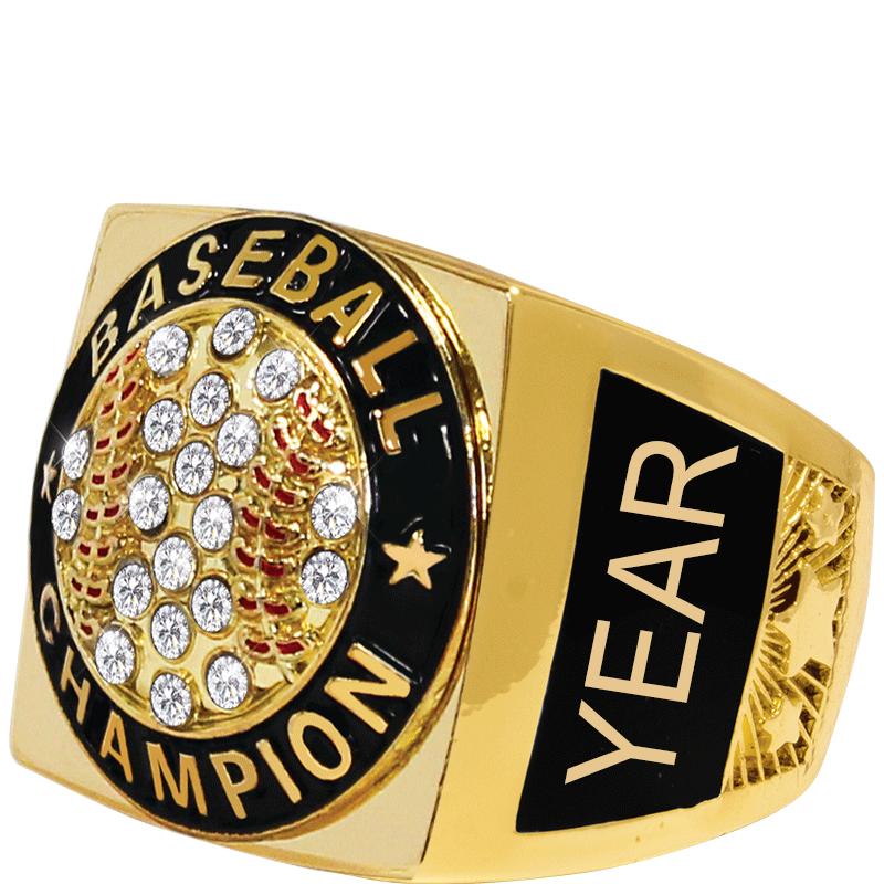 Crown Awards Baseball Rings, Gold Champion Baseball Ring 2.0, Prime