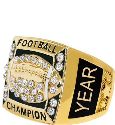 Crystal Football Year Premiere Engravable Ring