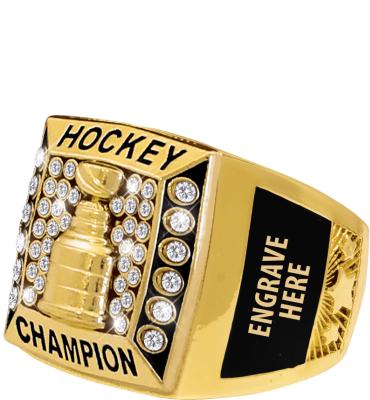 Hockey Premiere Engravable Ring