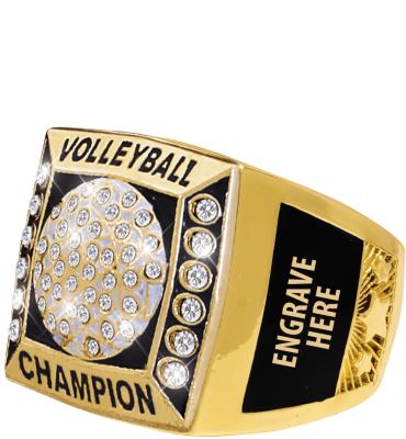 Volleyball Premiere Engravable Ring