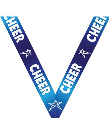 Cheer Fantastic Blue Sateen Neck Ribbon