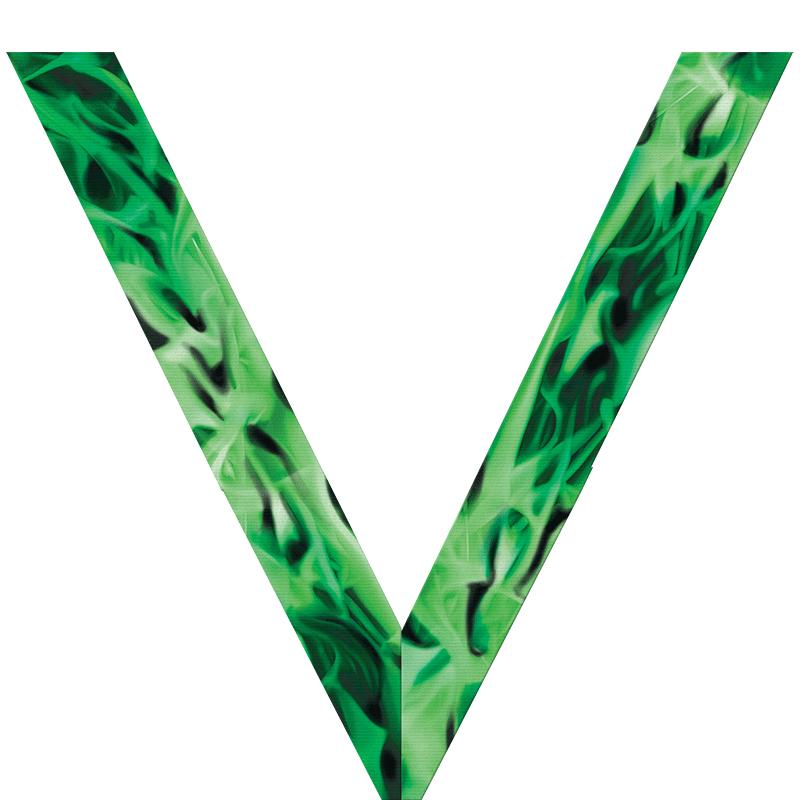 GREEN INFERNO SATEEN NECK RB