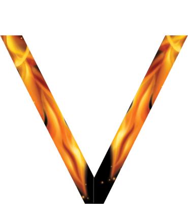 Inferno Sateen Neck Ribbon