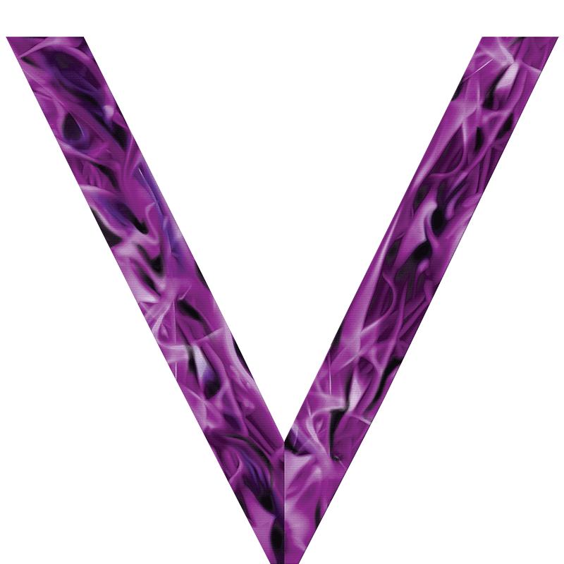 PURPLE INFERNO SATEEN NECK RB