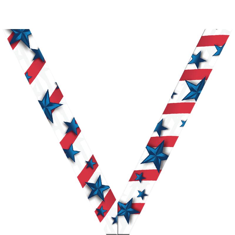 R/W/B STARS SATEEN RIBBON