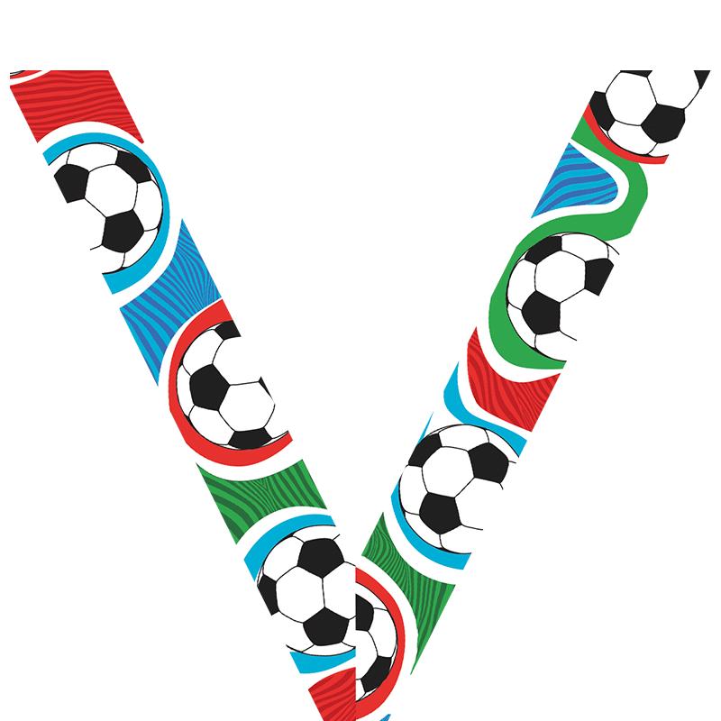 SOCCER WORLD SATEEN RIBBON