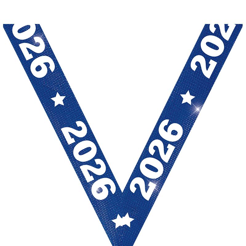 2026 METALLIC BLUE RIBBON
