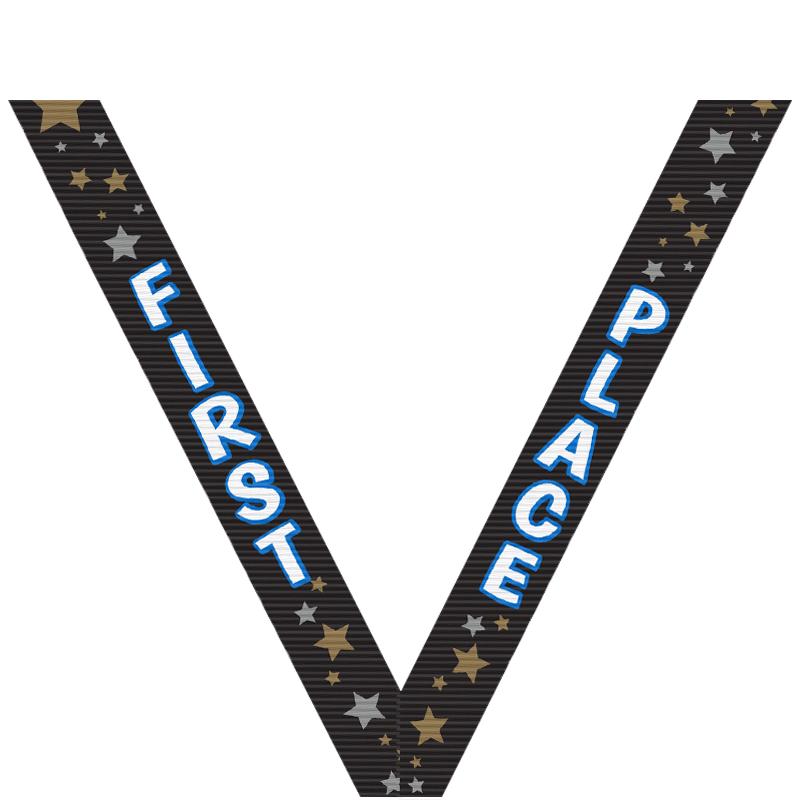 1ST PLACE BLK SPORT RIBBON