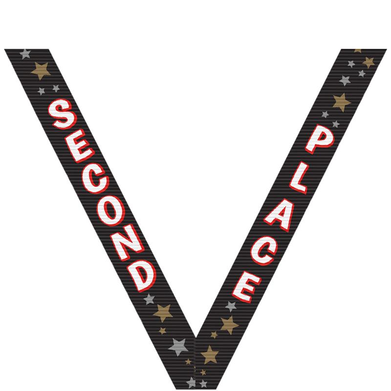 2ND PLACE BLK SPORT RIBBON