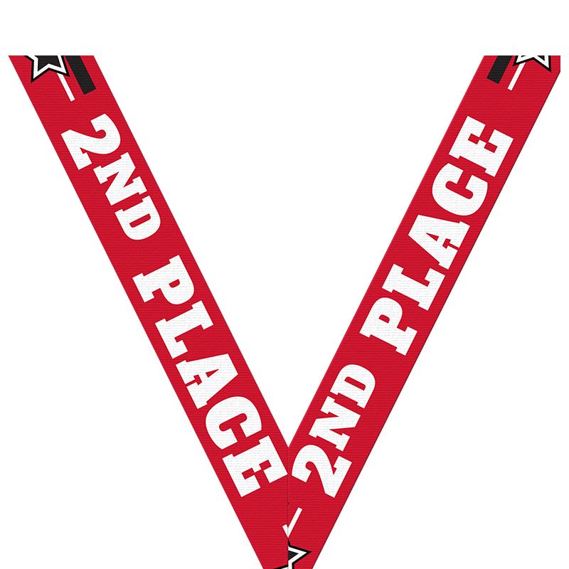 2ND PLACE RED SPORT RIBBON