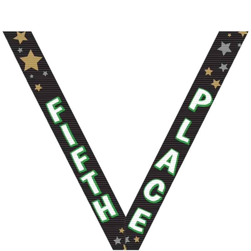 5th PLACE BLK SPORT RIBBON
