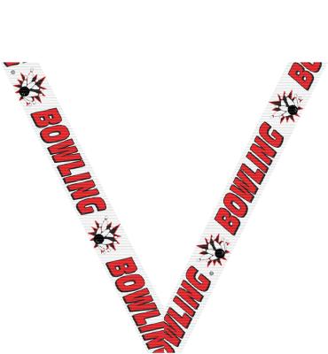 Bowling Sport Neck Ribbon