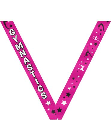 Gymnastics Pink Sport Neck Ribbon