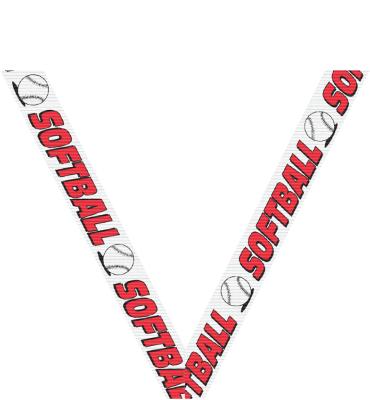 Softball Sport Neck Ribbon