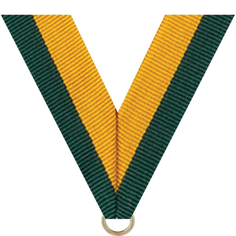 7/8"X30" FOREST GREEN/GOLD