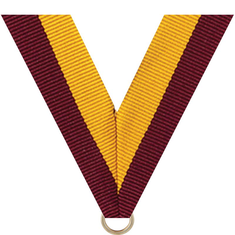 7/8"X30" MAROON/GOLD