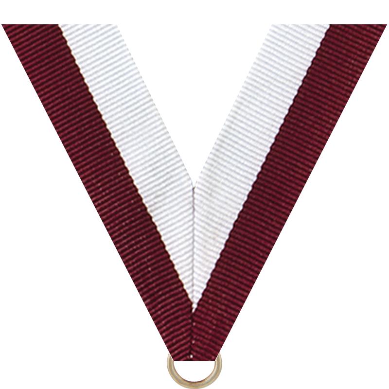 7/8"X30" MAROON/WHITE