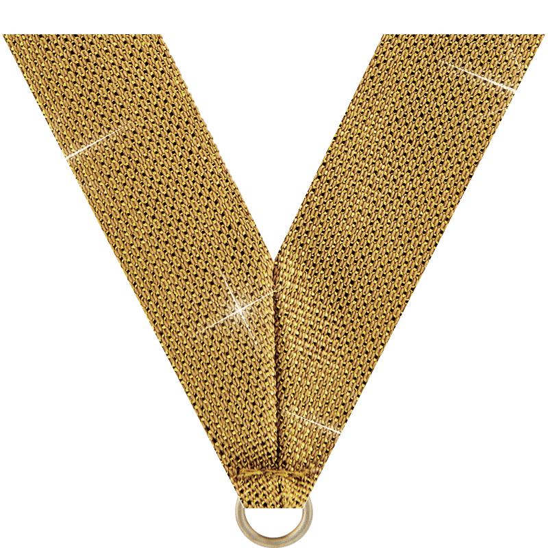 7/8"X30" GOLD METALLIC RIBBON