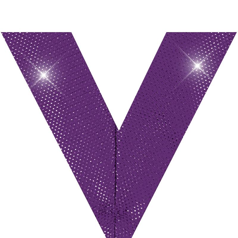 7/8"X30" PURPLE METALLIC RIBB