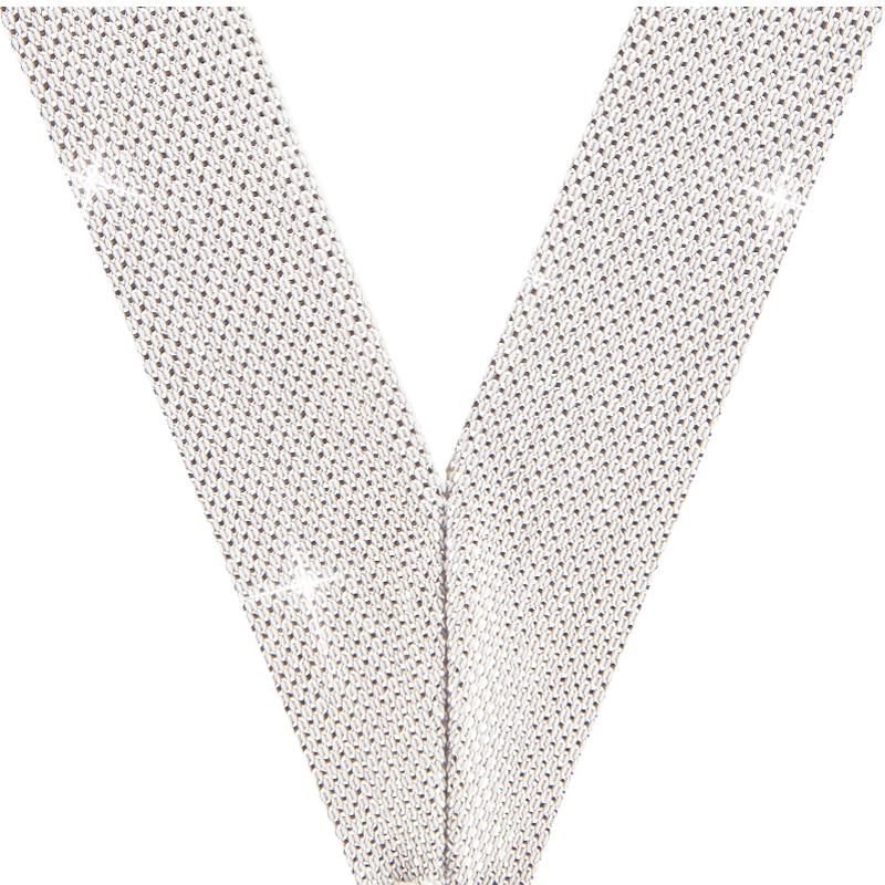 1 1/2"X30" METALLIC SILVER RIB