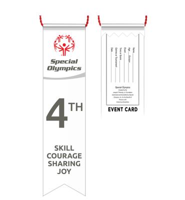 4th Place Special Olympics Ribbon