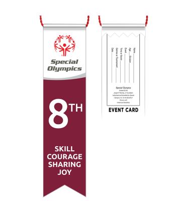 8th Place Special Olympics Ribbon