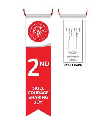 2nd Place Unified Special Olympics Ribbon